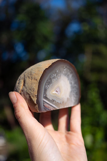 Natural Agate Candle Holder